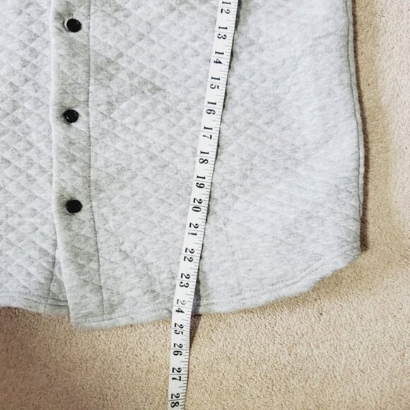 Fleece Factory Mens Nantucket Quilted Dark Grey Jacket Shacket XL Outdoor Hiking - Picture 4 of 8